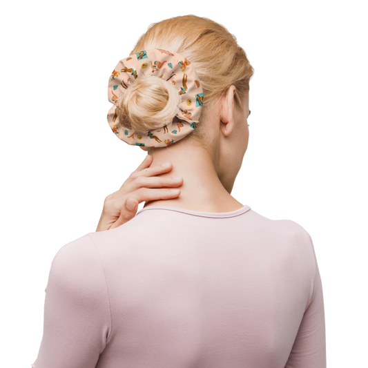 Hair Scrunchies For Women (Scrunchie Pattern 017) Back