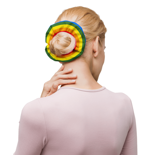 Hair Scrunchies For Women (Scrunchies Rainbow) back