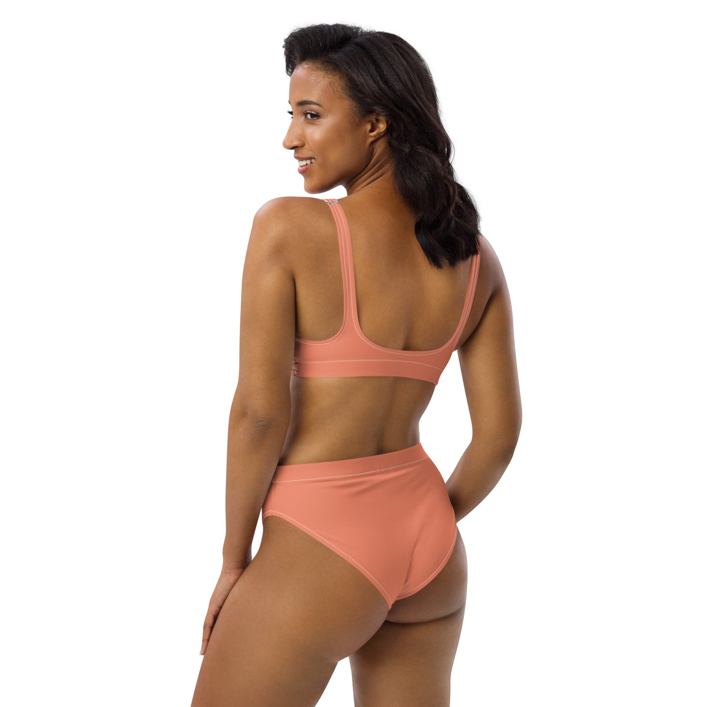 High Waisted Bikini Womens Mix and Match Patterns and Solid Colours (Glamourange 0024 Model)