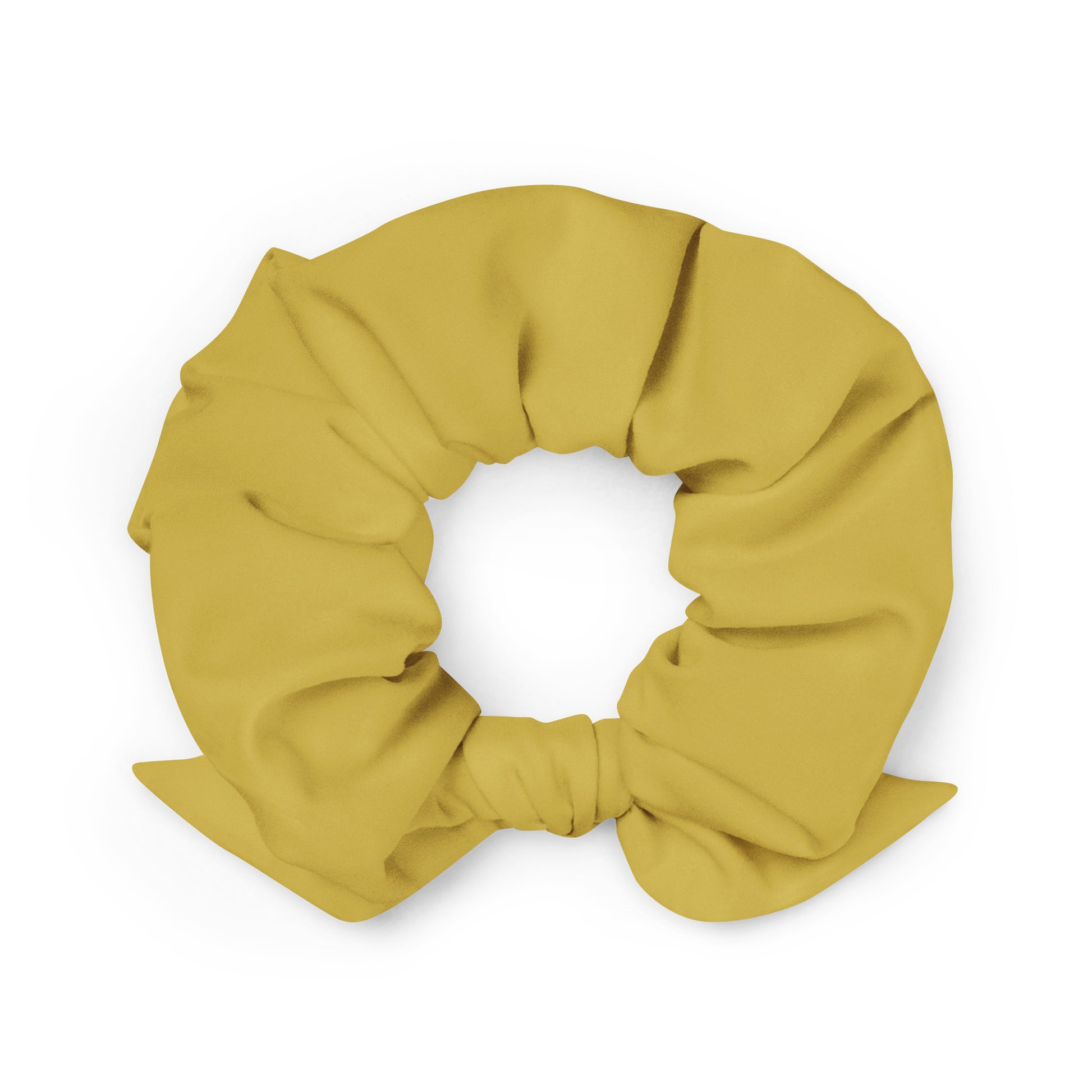 Hair Scrunchies For Women (Scrunchie Old Gold) - Front