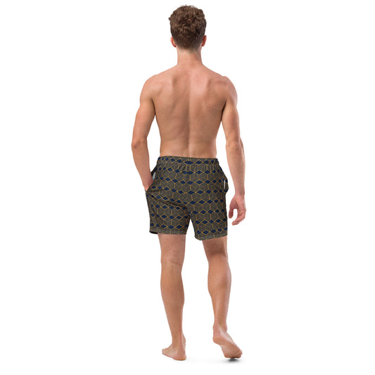 Men's Swim Trunks (Glamourange Mens Swim Trunks By Patterns - 005 Model)