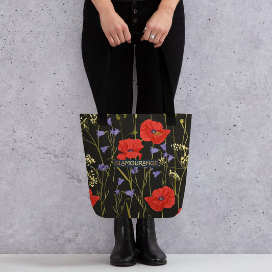 Tote Bag Women Designer (Flower Pattern 0010)