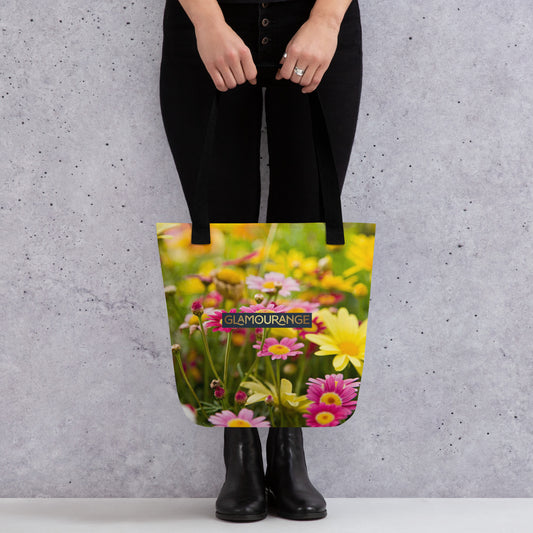 Tote Bag Women Designer (Flower Pattern 0022)