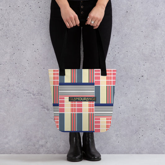 Tote Bag Women Designer (Stripe Bag Pattern 003)
