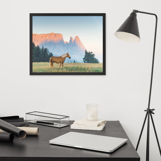 Framed Poster (Horse Wall Art Horizontal - Model 0015)