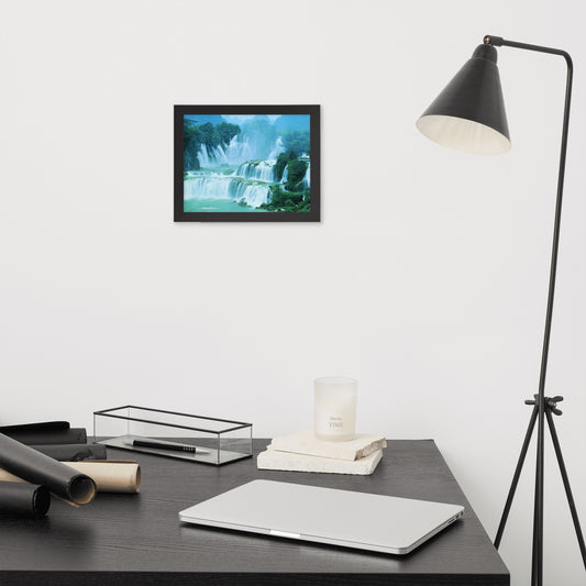 Scenic Nature View Framed Poster Wall Art (Horizontal Model 009)