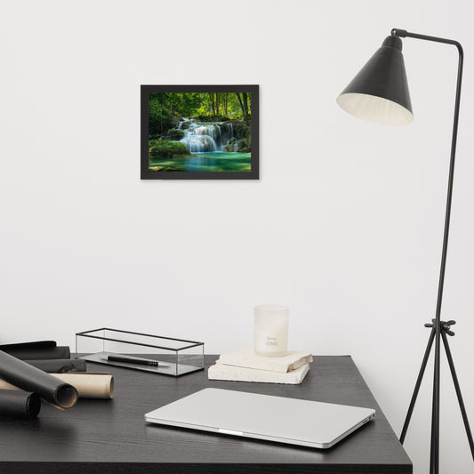 Scenic Nature View Framed Poster Wall Art (Horizontal Model 0016)