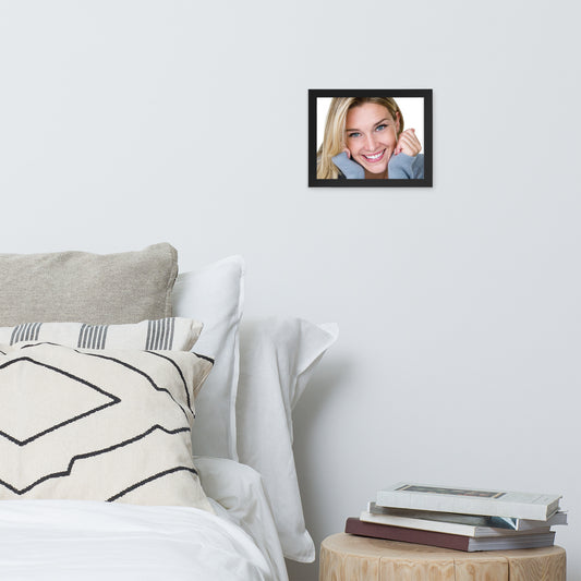 Smiles + Laughter = Priceless. Framed Poster Wall Art (Horizontal Model 0017)