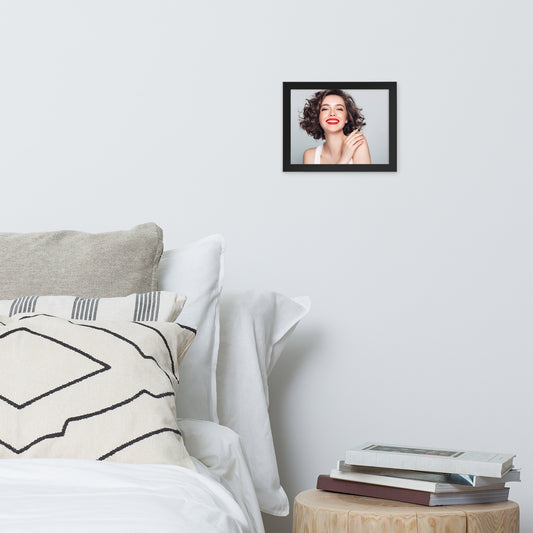 Smiles + Laughter = Priceless. Framed Poster Wall Art (Horizontal Model 0018)