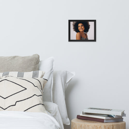 Smiles + Laughter = Priceless. Framed Poster Wall Art (Horizontal Model 0055)