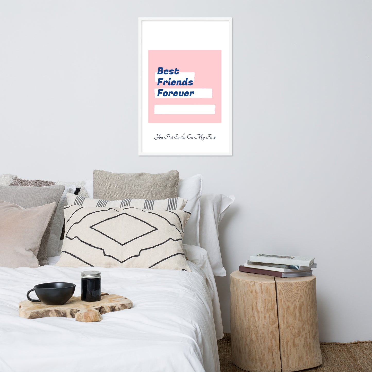 Framed Poster (Best Friends Forever - Lifestyle Framed Poster Vertical - Model 003)