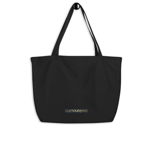 Eco Tote Bag Mens Designer (Large Organic Eco Tote Black Colour 002)