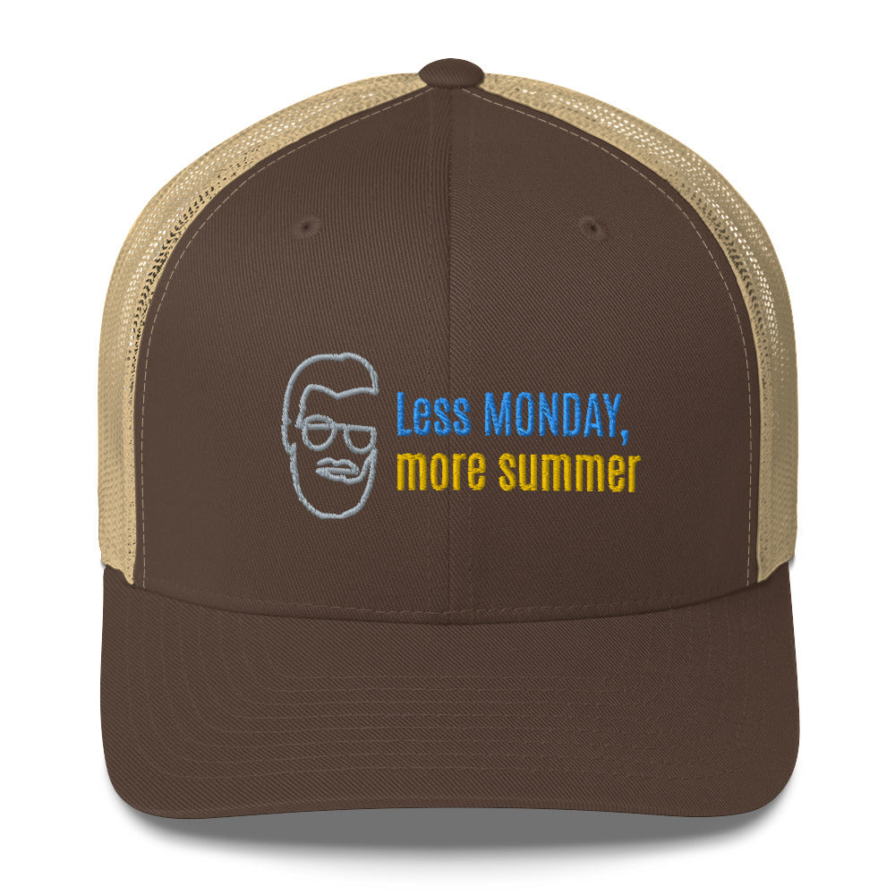 Trucker Cap Men (Less Monday More Summer Trucker Cap - Model 0011)