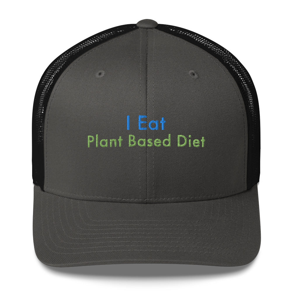 Trucker Cap Men (I Eat Plant Based Diet Trucker Cap - Model 0016)