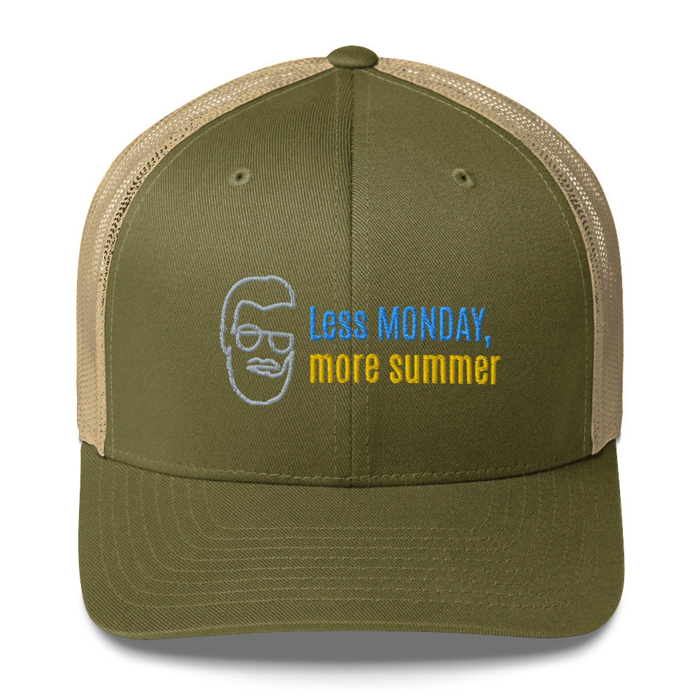 Trucker Cap Men (Less Monday More Summer Trucker Cap - Model 0011)