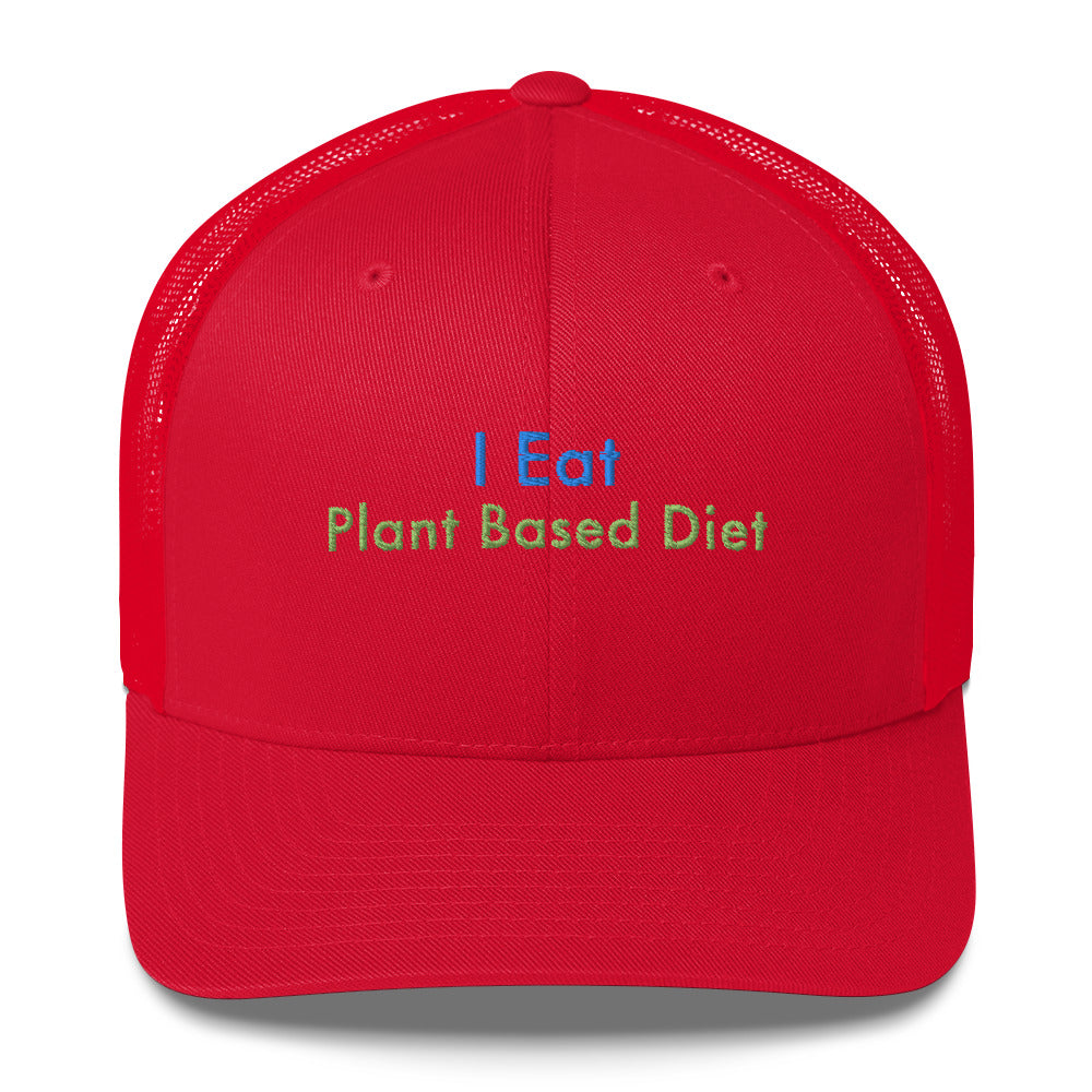 Trucker Cap Men (I Eat Plant Based Diet Trucker Cap - Model 0016)