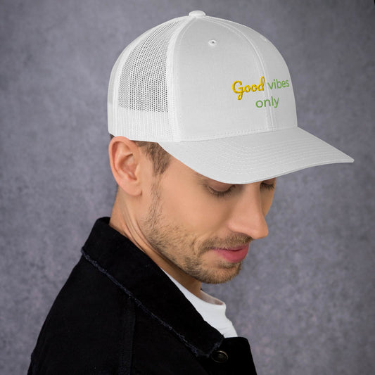 Trucker Cap Men (Good Vibes Only Trucker Cap - Model 009)
