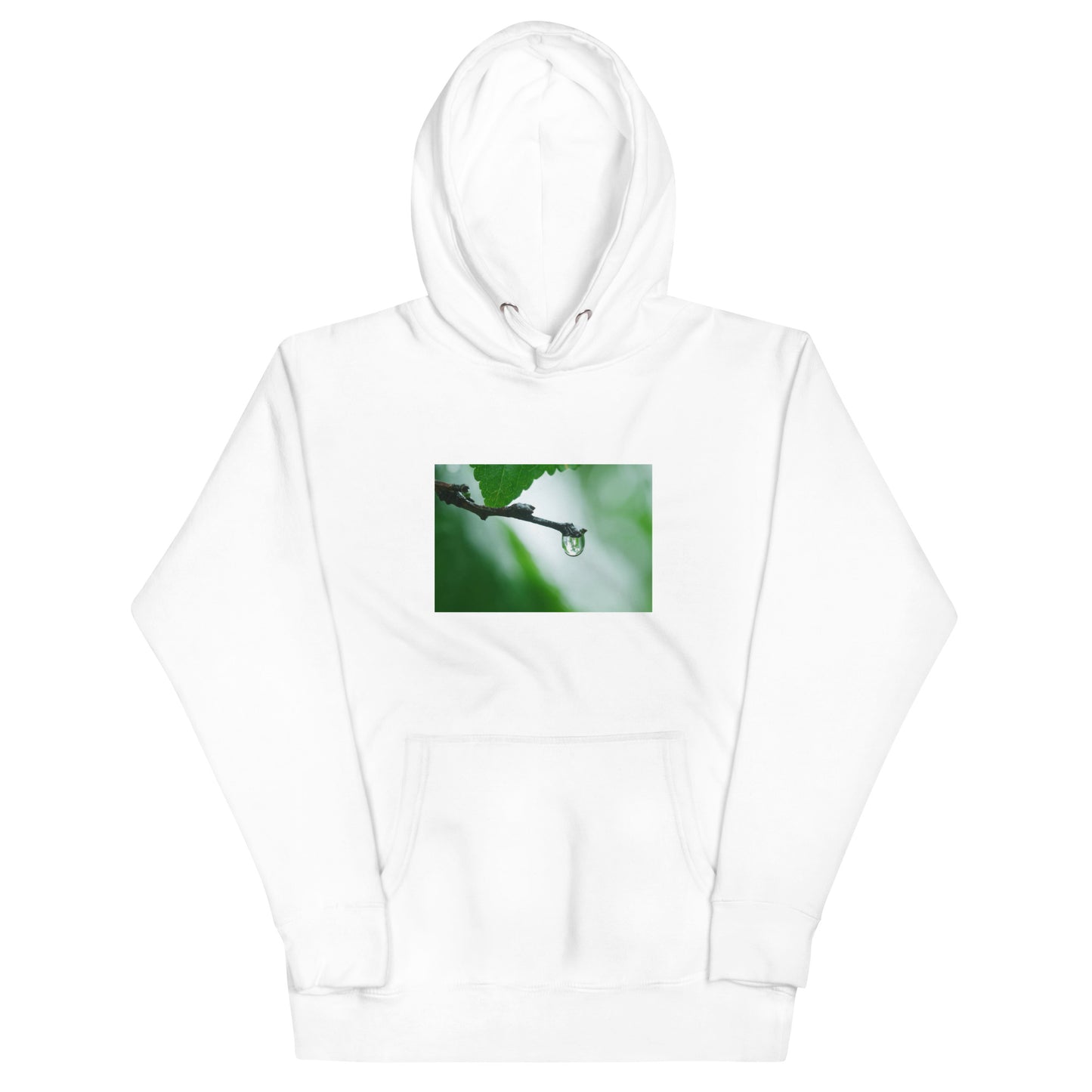 Hoodie Mens Designer (Hoodies Mens - Nature Raindrop on Leaf 003)