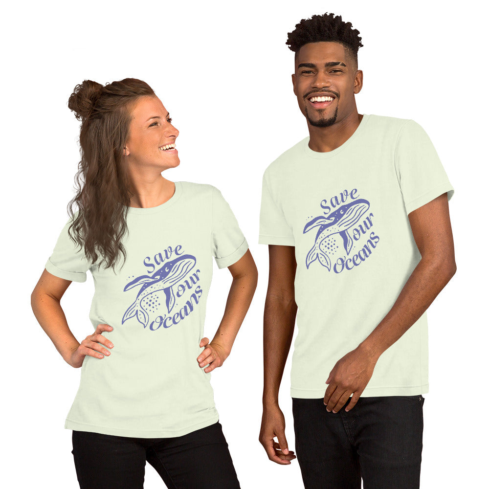 T-Shirts - Save Our Oceans (Glamourange Environment Staple T-Shirts - Front Print)
