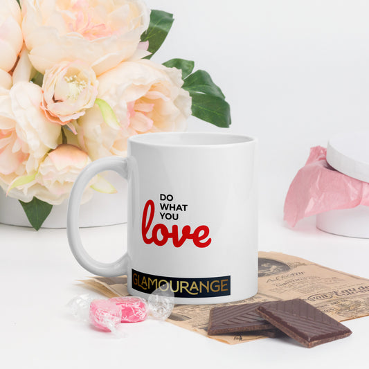White Glossy Mug (Glamourange Limited Editions: Standard Logo - 0010 Model)