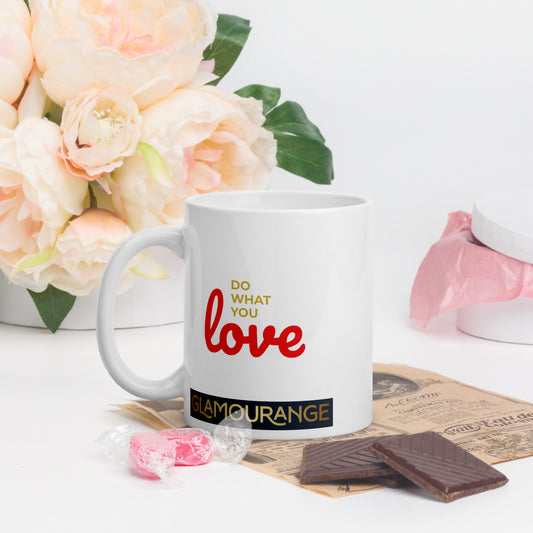 White Glossy Mug (Glamourange Limited Editions: Standard Logo - 0012 Model)