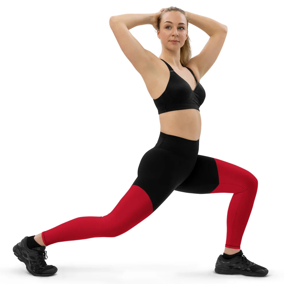 Sports Leggings With Colours - Glamourange