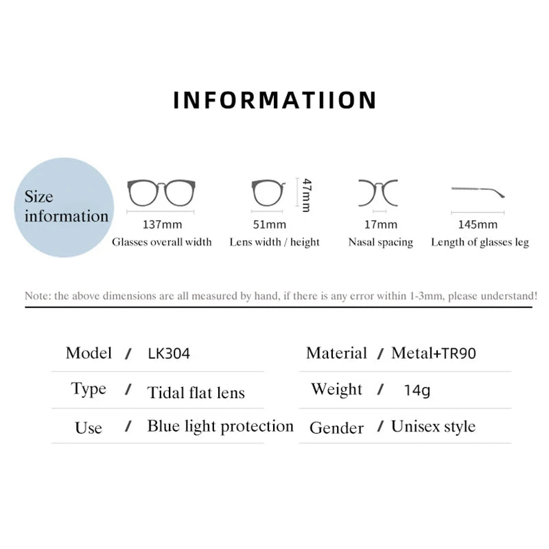 Anti Blue Light Glasses For Women (Glamourange Best Anti Blue Light Glasses for Women - 002 Model)