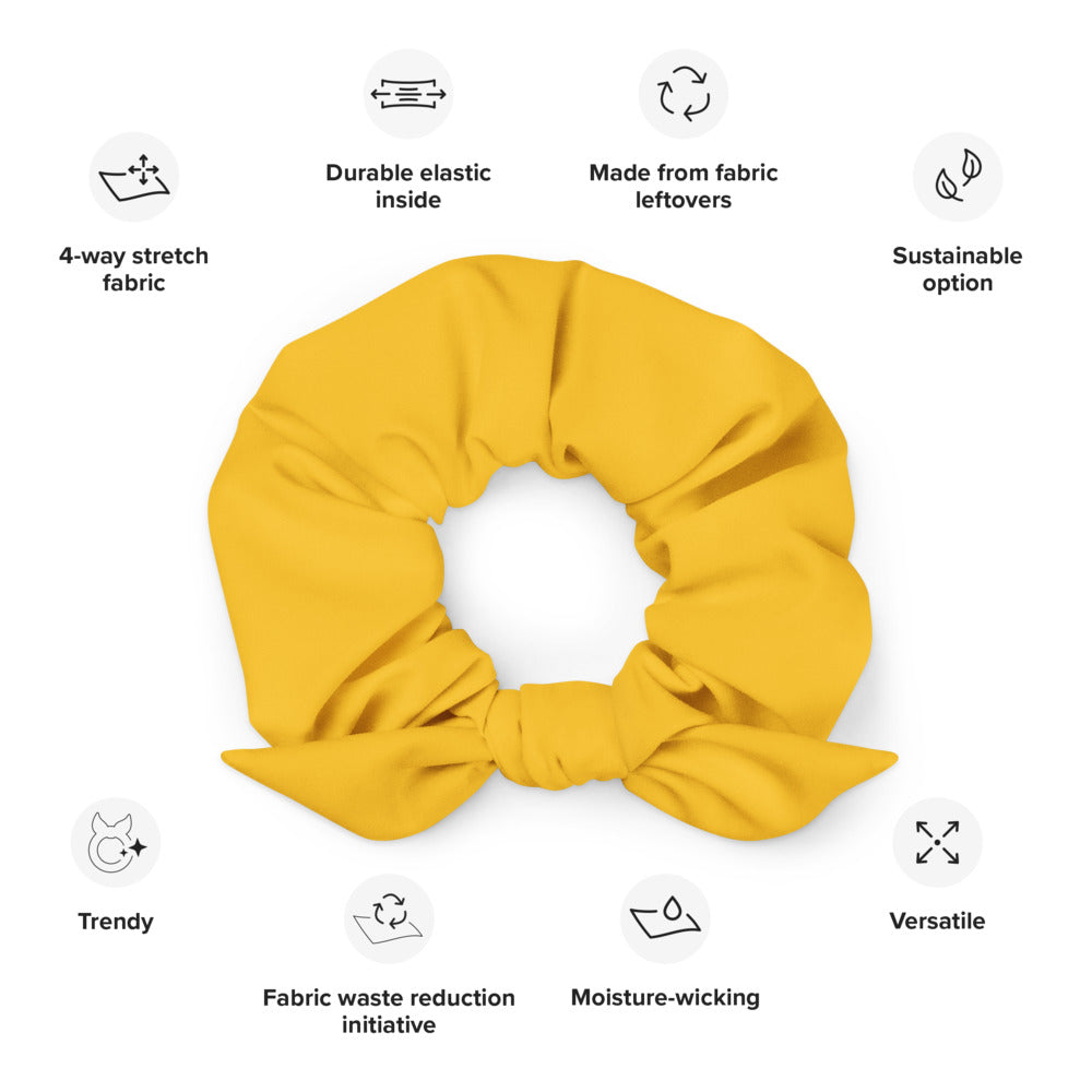 Hair Scrunchies For Women (Scrunchie Yellow Colour)