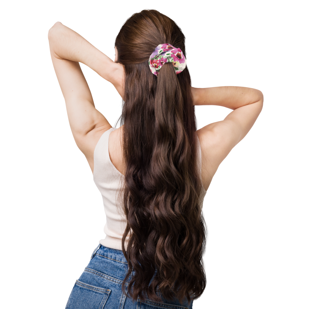 Hair Scrunchies For Women (Scrunchie Pattern 015) Long Hair