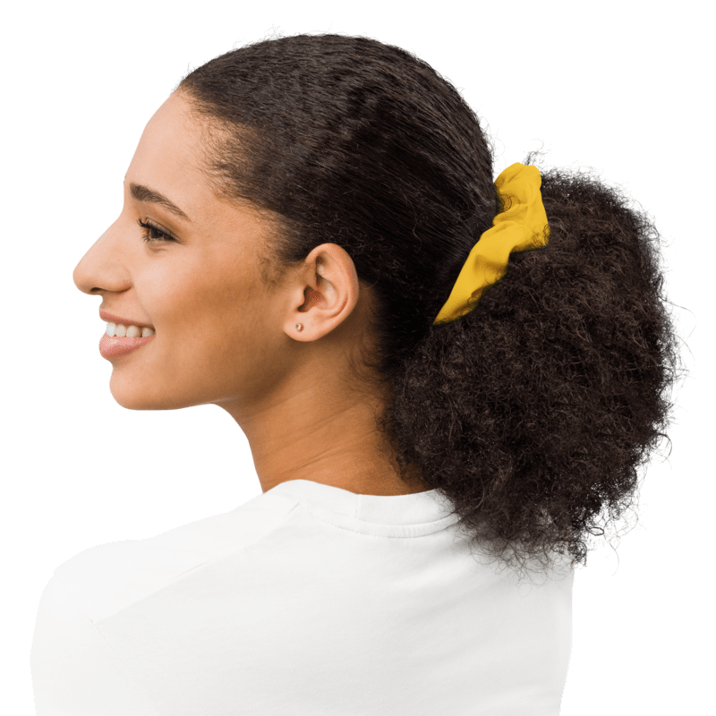 Hair Scrunchies For Women (Scrunchies Yellow) side