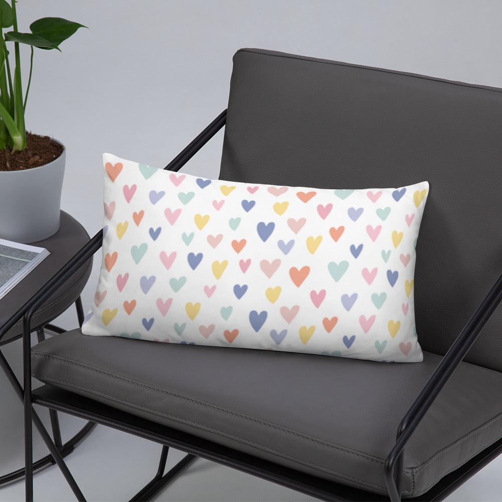 Basic Pillow (Best Basic Pillow Love Hearts Pattern - Model 0015)