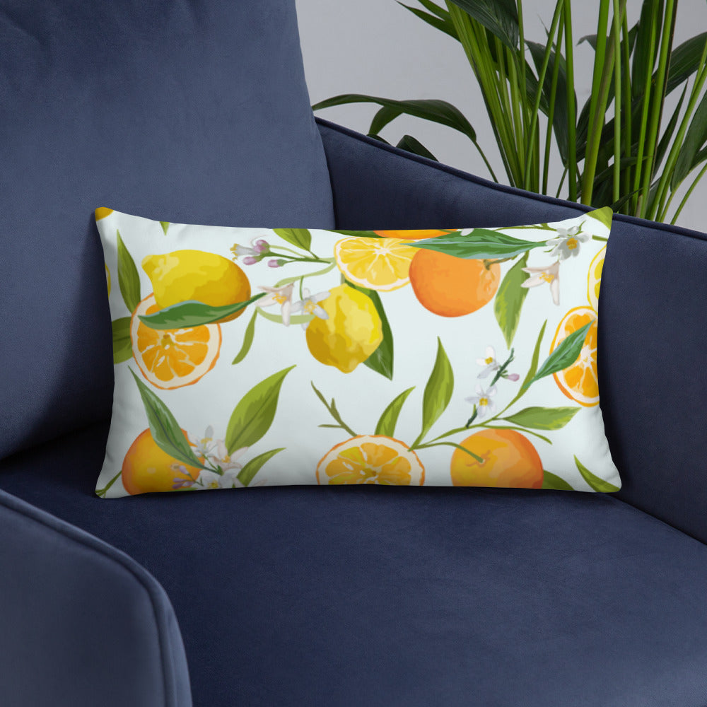 Basic Pillow (Best Basic Pillow Orange & Lemon Pattern - Model 008)