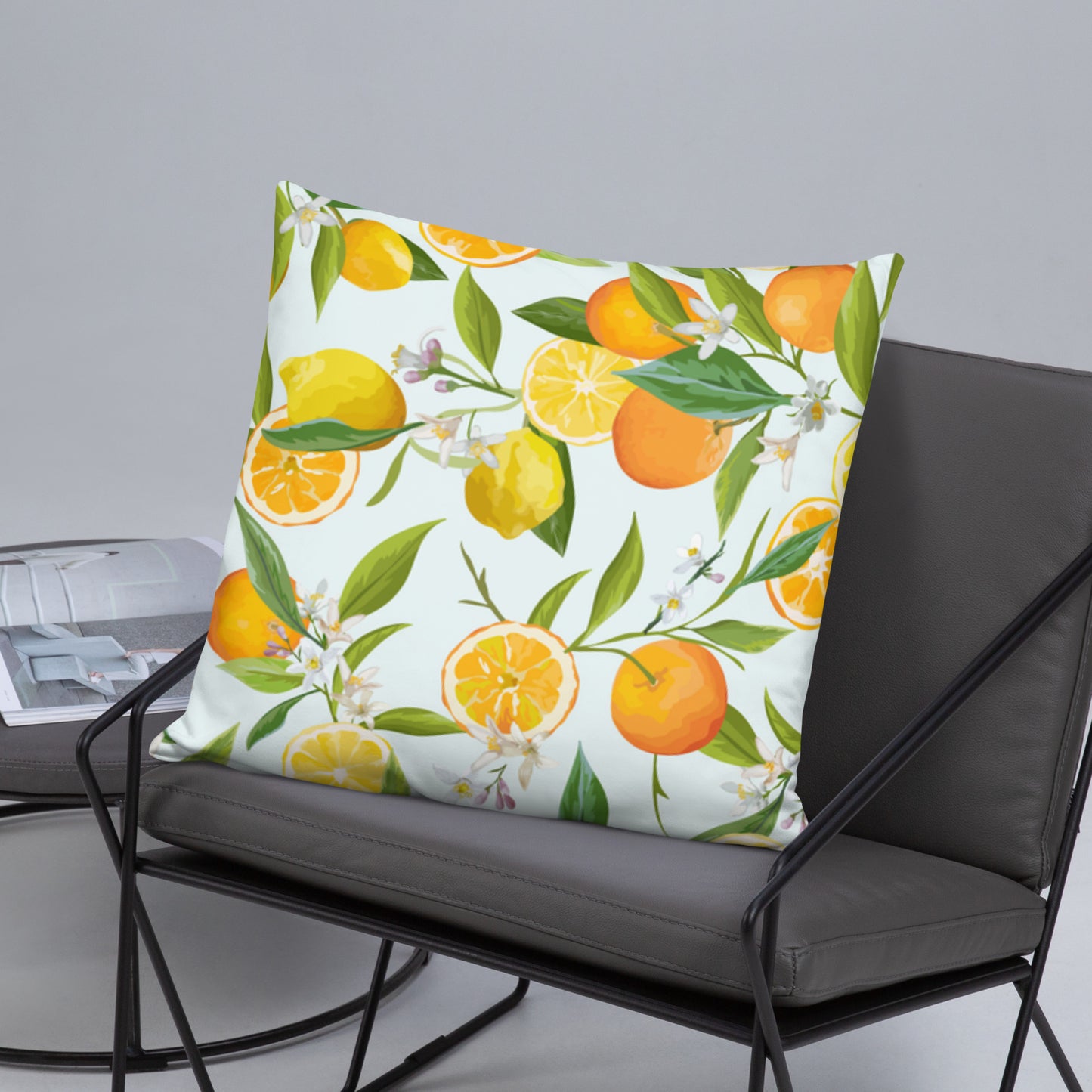 Basic Pillow (Best Basic Pillow Orange & Lemon Pattern - Model 008)