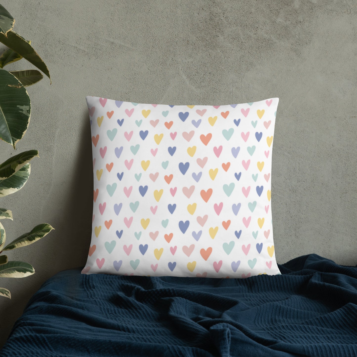 Basic Pillow (Best Basic Pillow Love Hearts Pattern - Model 0015)