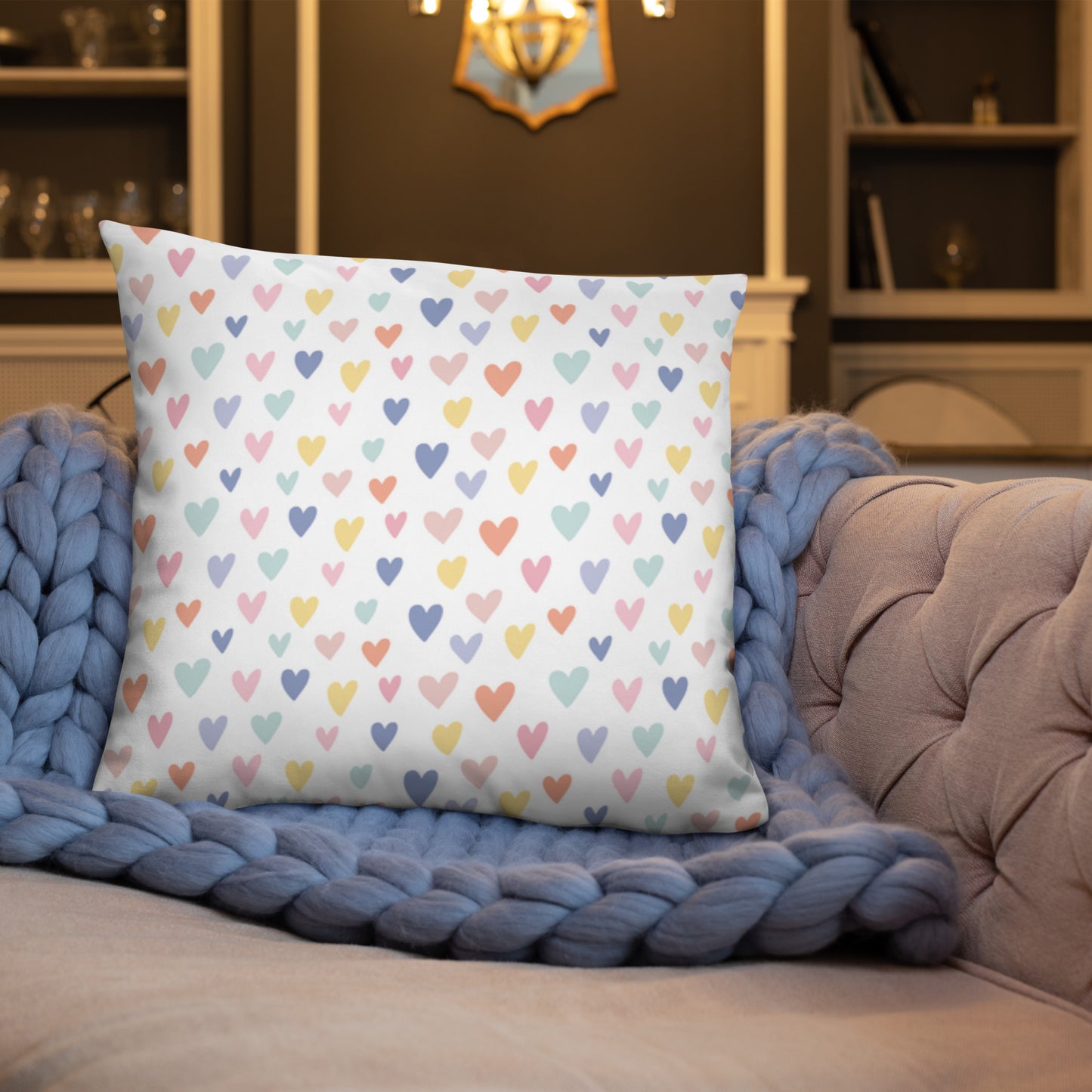 Basic Pillow (Best Basic Pillow Love Hearts Pattern - Model 0015)