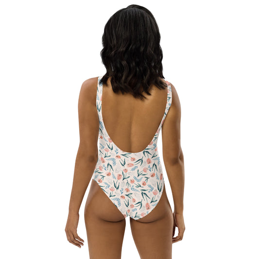 One-Piece Swimsuit Womens Patterns Print (Glamourange Luxury One Piece Swimsuit - 0016 Model)