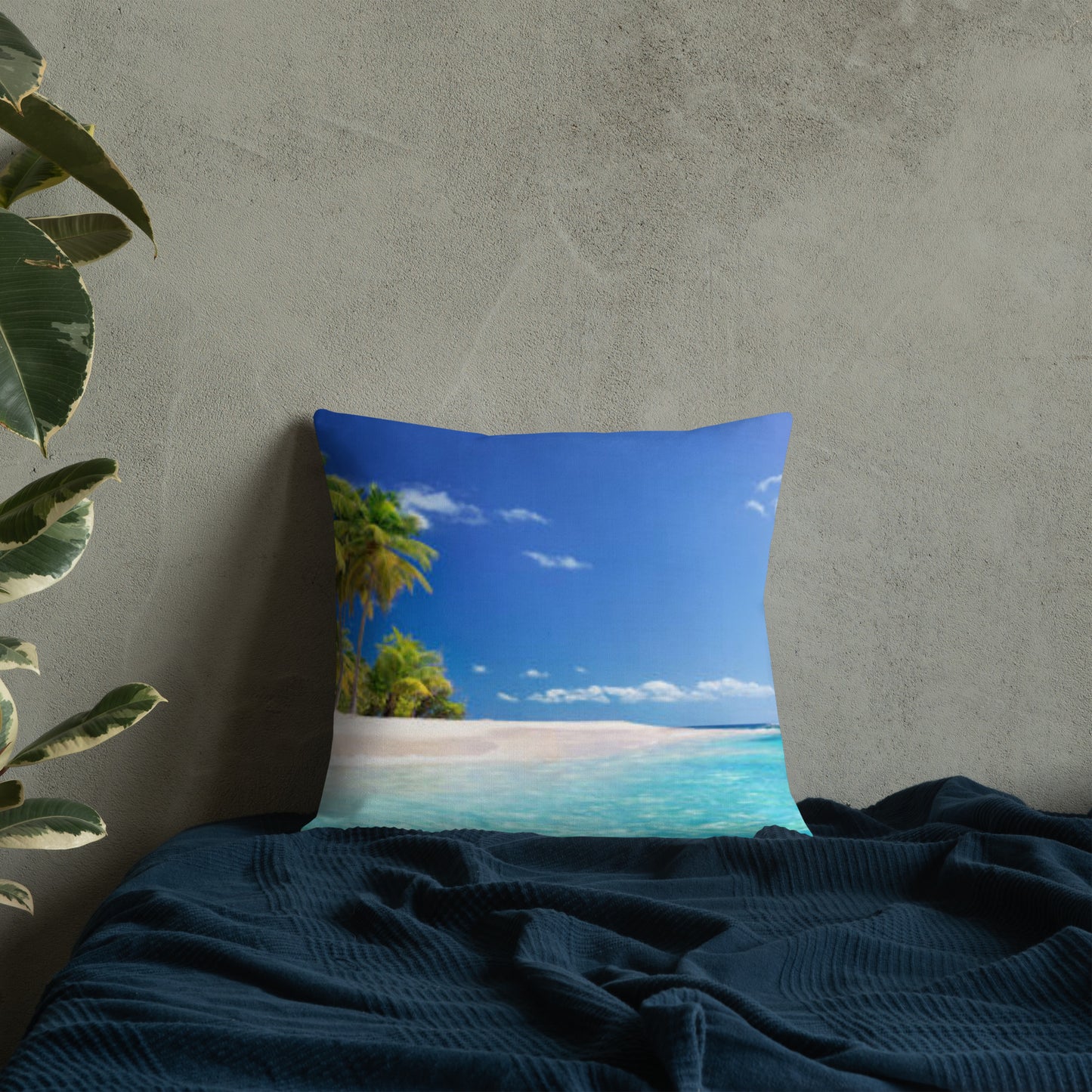 Premium Pillow (Best Premium Pillow - Scenic Ocean Shore View Model 0017)