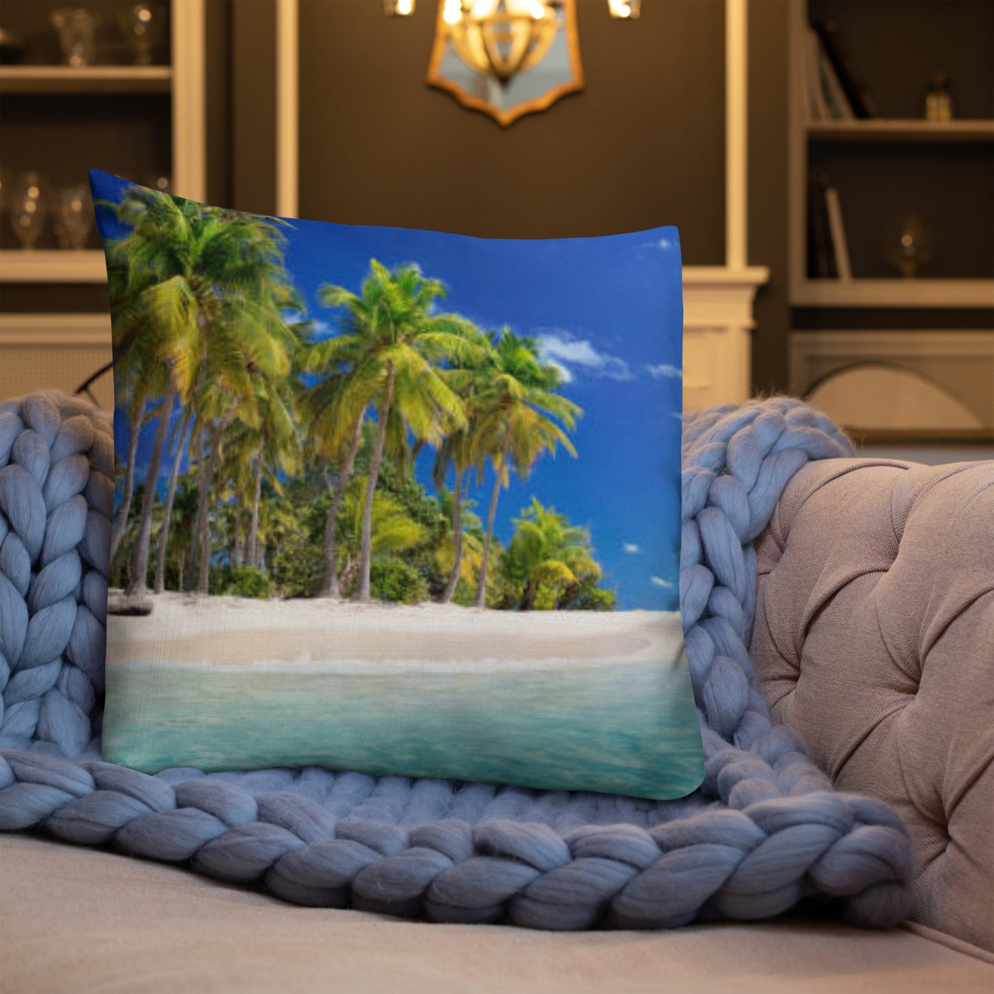 Premium Pillow (Best Premium Pillow - Scenic Ocean Shore View Model 0017)