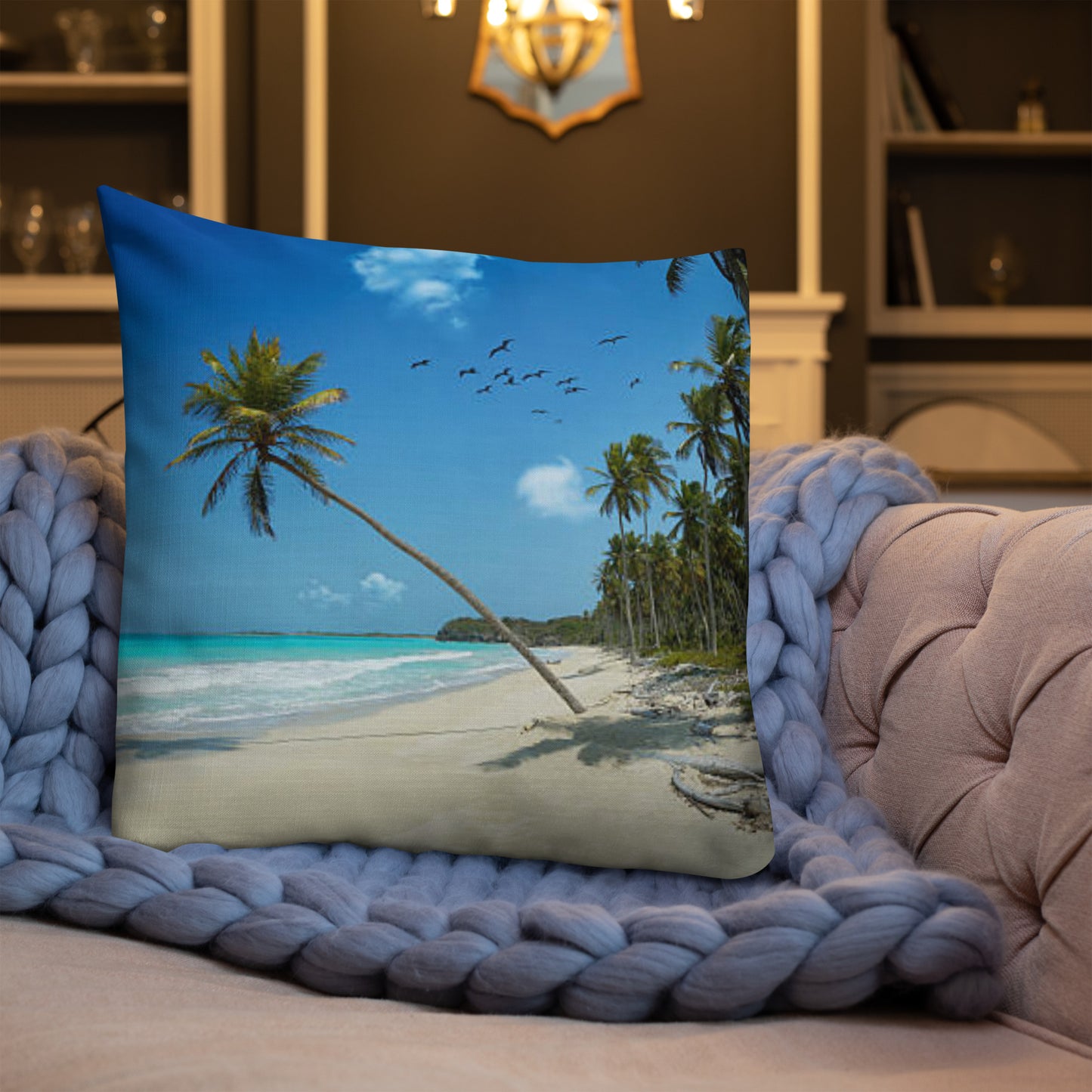 Premium Pillow (Best Premium Pillow - Scenic Ocean Shore View Model 0018)