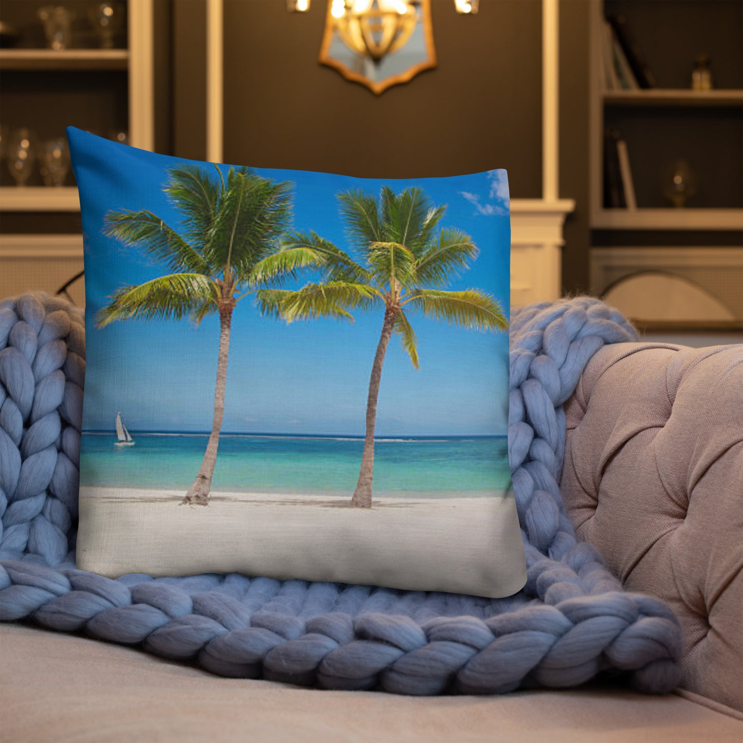 Premium Pillow (Best Premium Pillow - Scenic Ocean Shore View Model 0020)