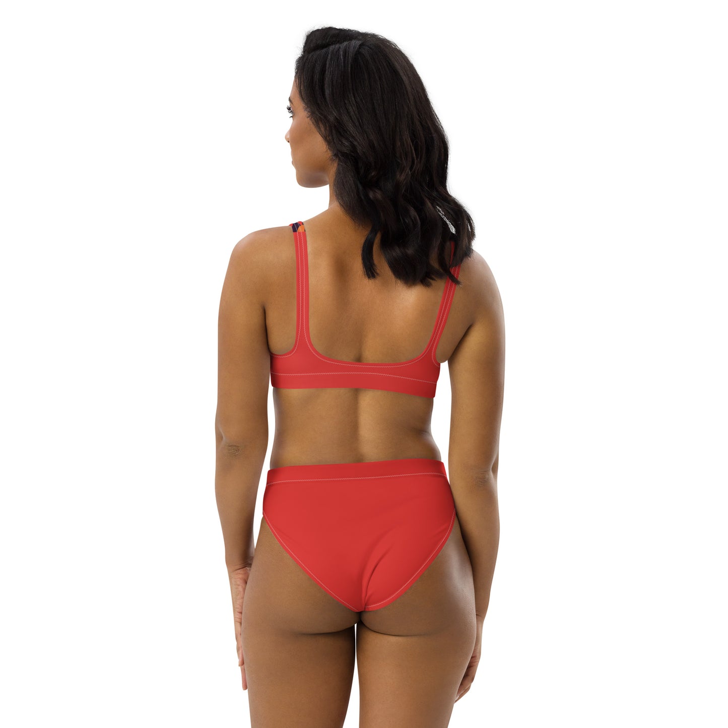 High Waisted Bikini Womens Mix and Match Patterns and Solid Colours (Glamourange 0032 Model)