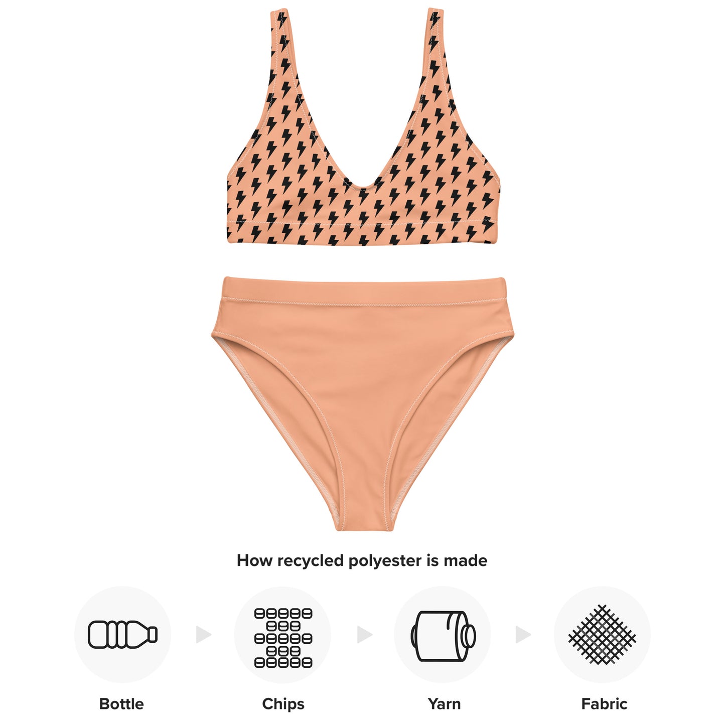 High Waisted Bikini Womens Mix and Match Patterns and Solid Colours (Glamourange 0016 Model)