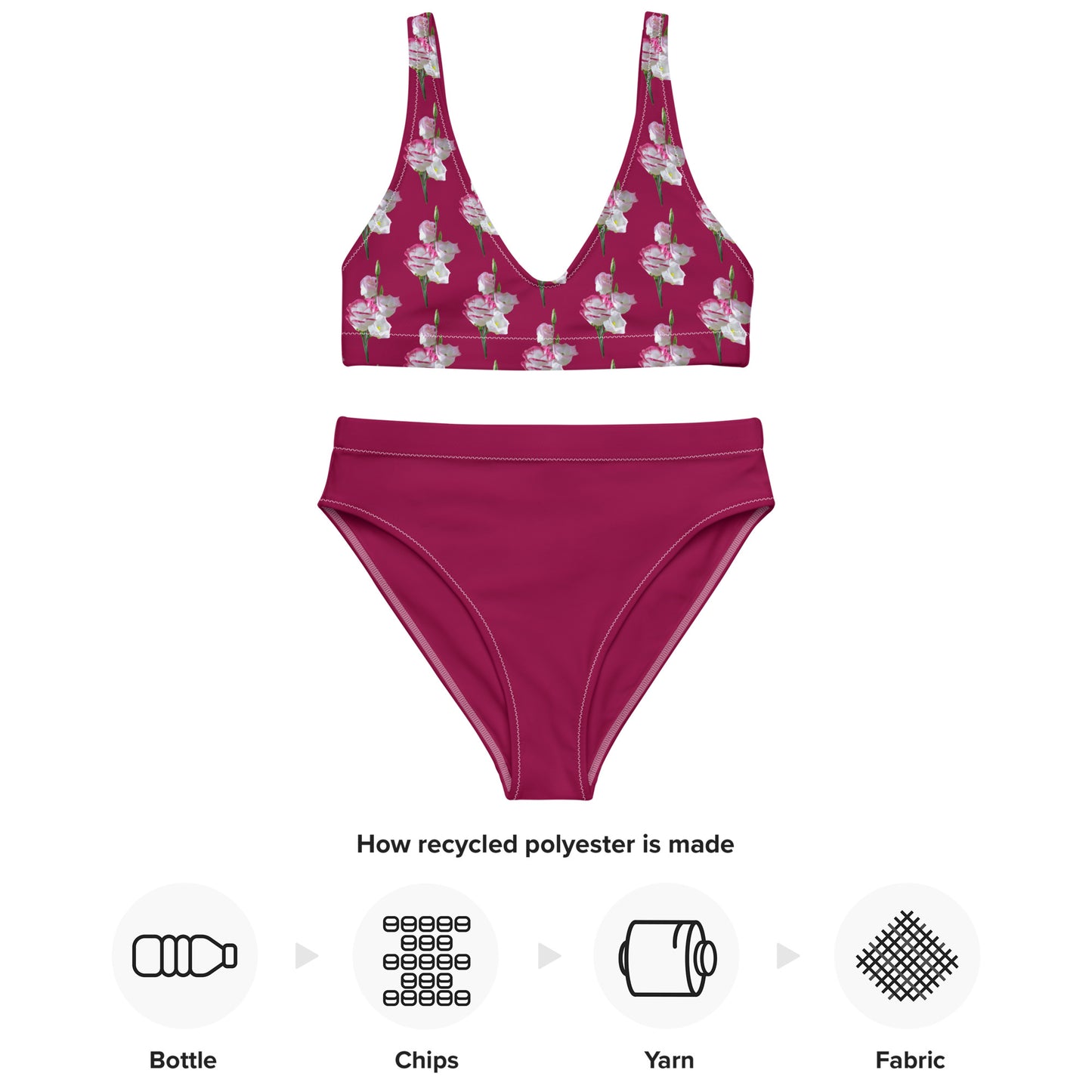 High Waisted Bikini Womens Mix and Match Patterns and Solid Colours (Glamourange 0019 Model)