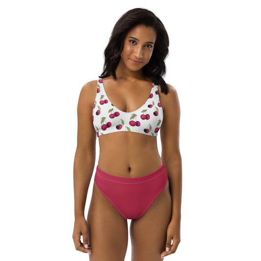 High Waisted Bikini Womens Mix and Match Patterns and Solid Colours (Glamourange 008 Model)