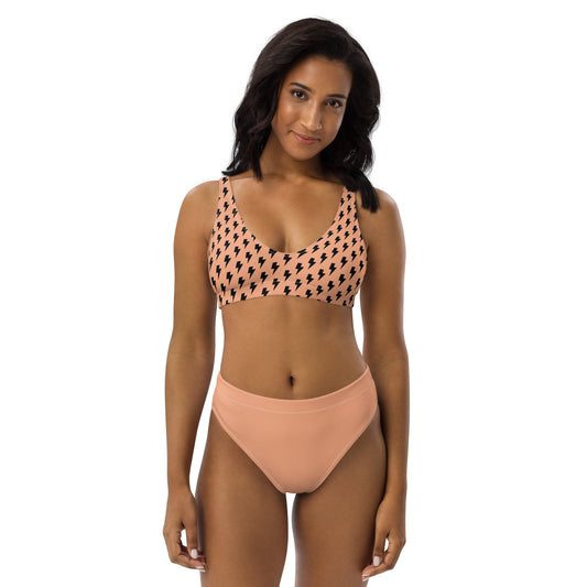 High Waisted Bikini Womens Mix and Match Patterns and Solid Colours (Glamourange 0016 Model)
