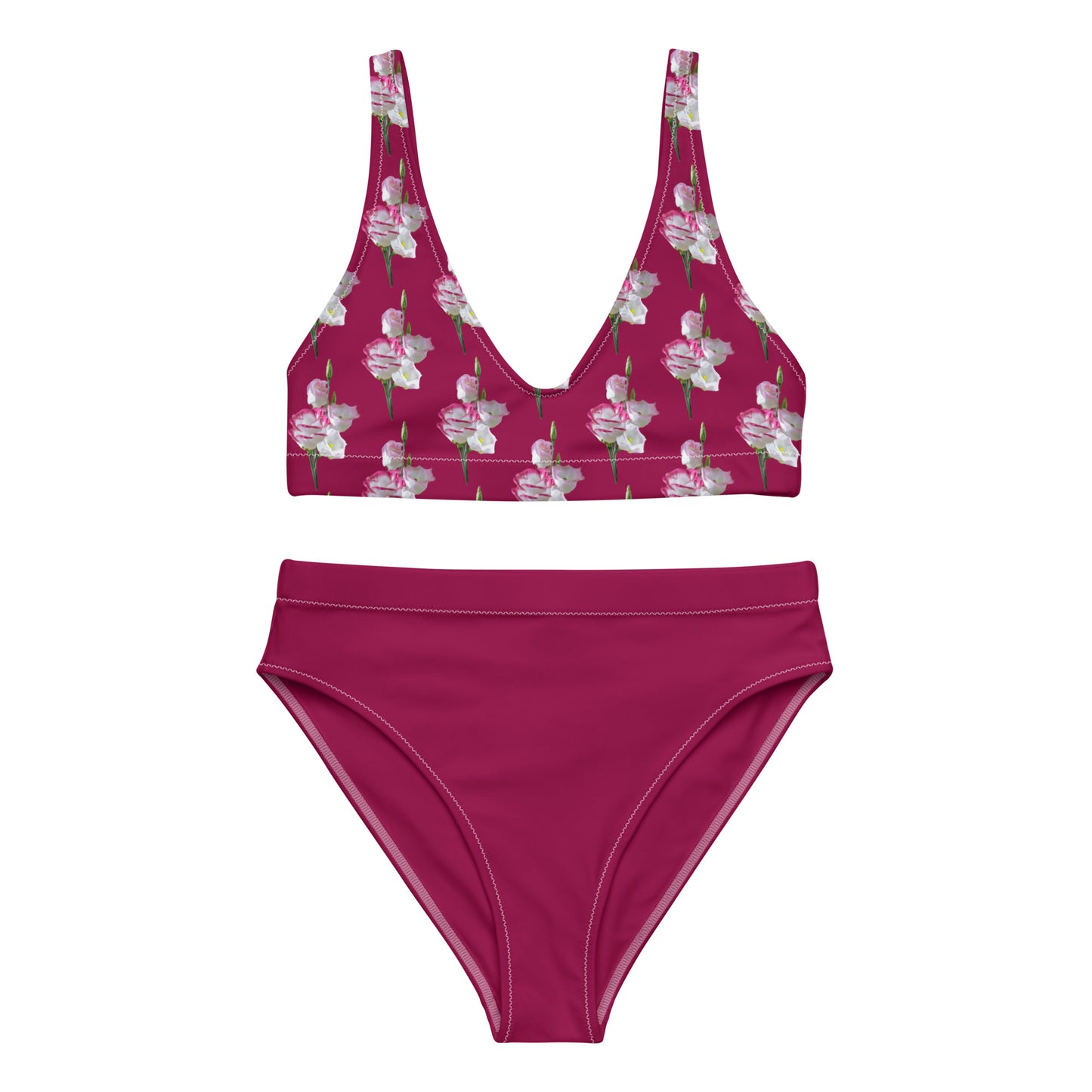 High Waisted Bikini Womens Mix and Match Patterns and Solid Colours (Glamourange 0019 Model)