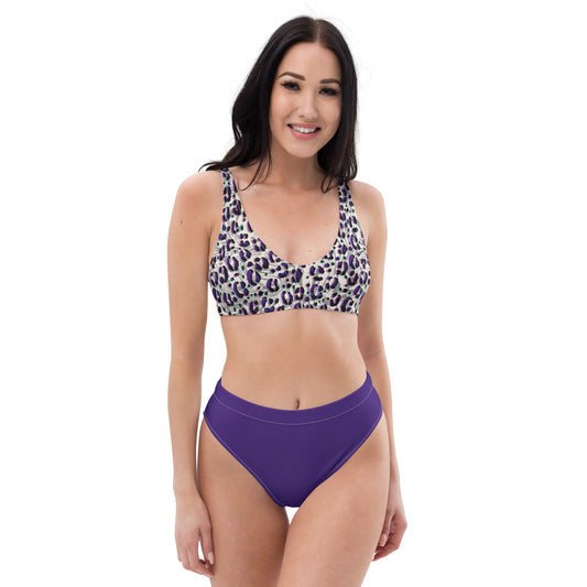 High Waisted Bikini Womens Mix and Match Patterns and Solid Colours (Glamourange 0037 Model)