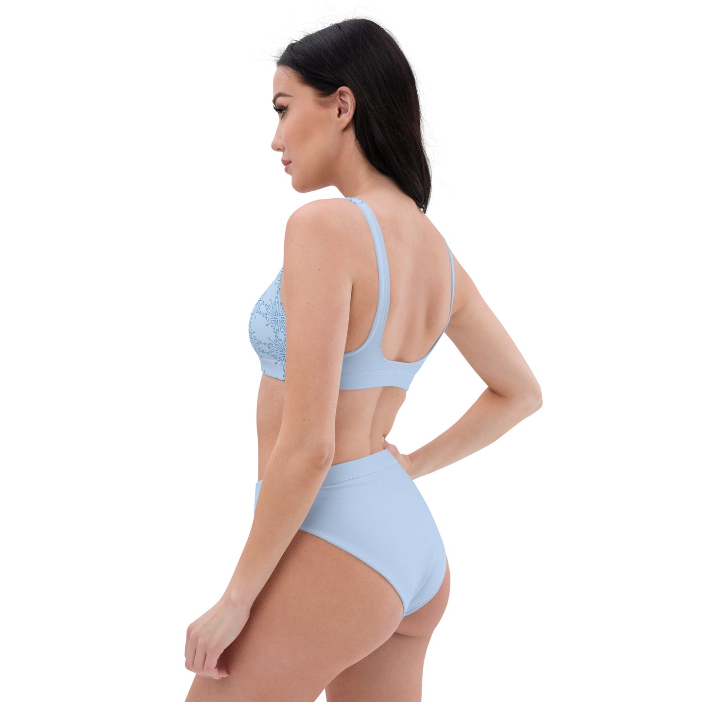 High Waisted Bikini Womens Mix and Match Patterns and Solid Colours (Glamourange 0015 Model)