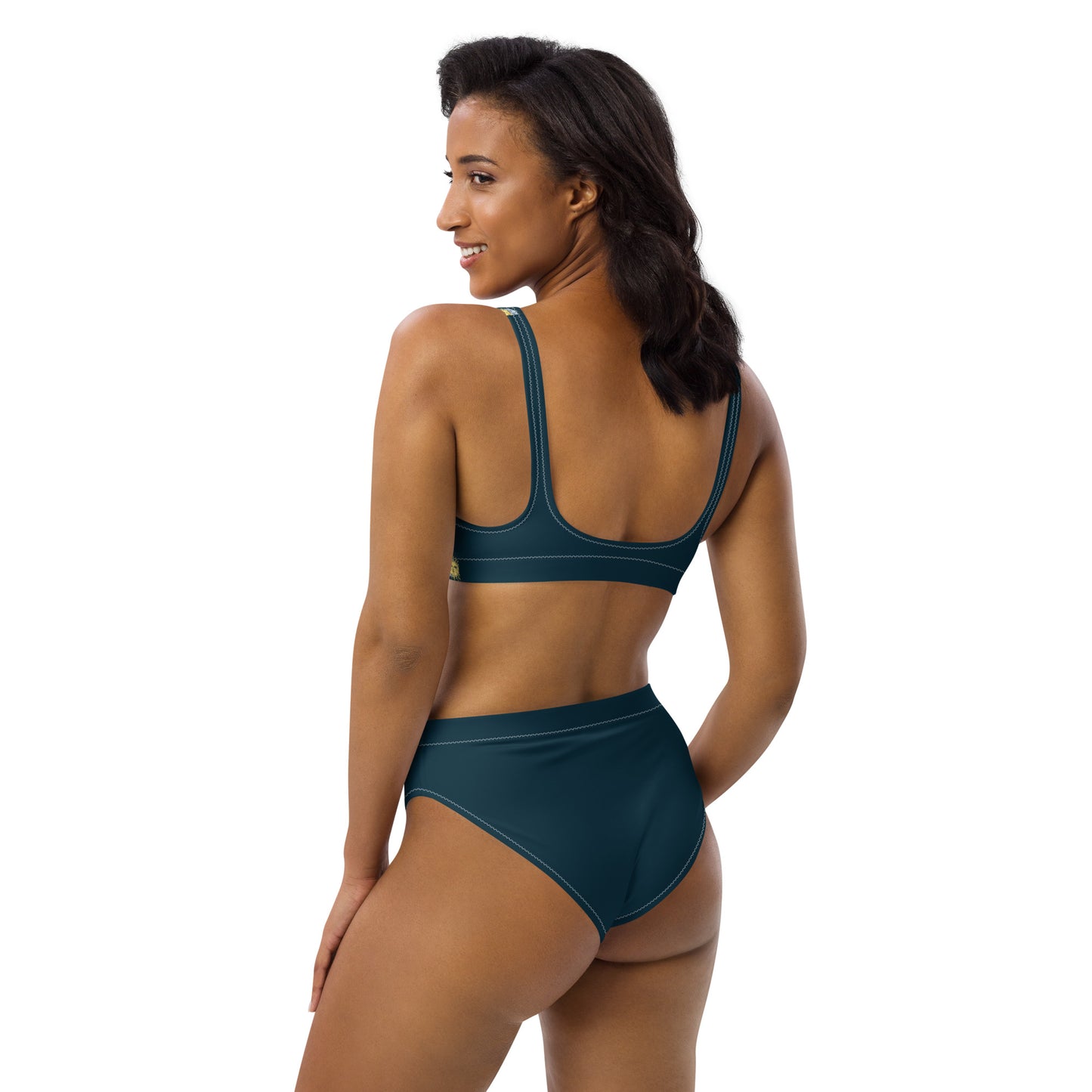 High Waisted Bikini Womens Mix and Match Patterns and Solid Colours (Glamourange 0030 Model)