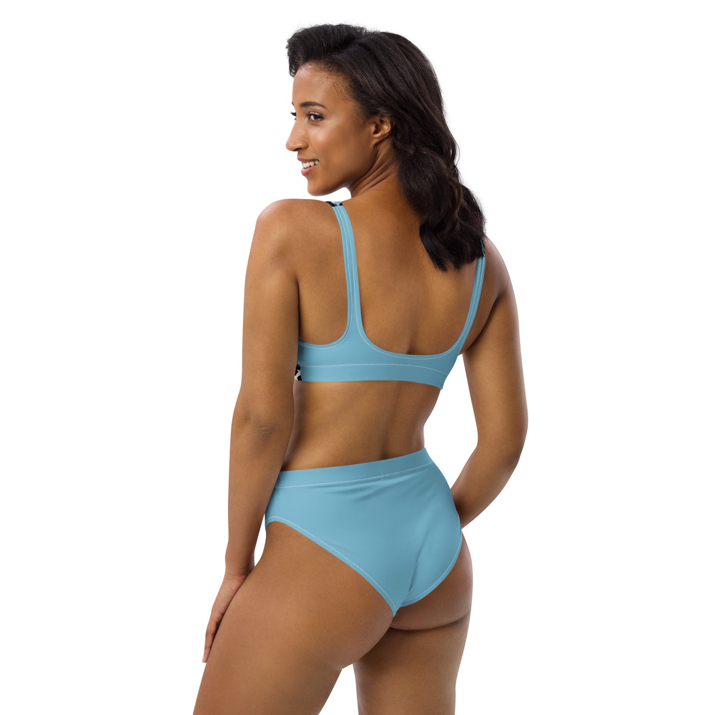 High Waisted Bikini Womens Mix and Match Patterns and Solid Colours (Glamourange 0040 Model)